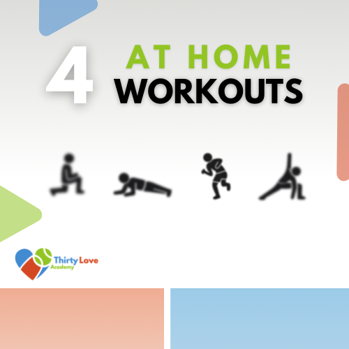 Get our 4 At Home Workouts for Tennis Players today